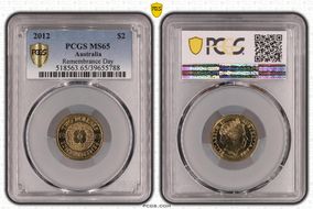 2012 $2 Remembrance Day MS65