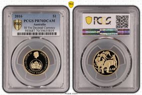 2016 $1 50 Yrs Decimal Currency PR70DCAM