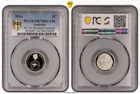 2016 5C 50 Yrs Decimal Currency PR70DCAM