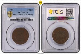 1787 Fugio 1C States United, 4 Cinq F15BN