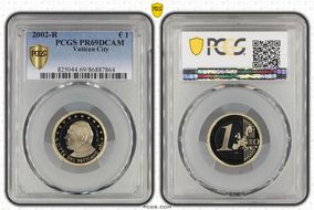 2002-R € 1 PR69DCAM