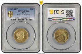1965-AFP 20C KM-221.2b Brass PR66