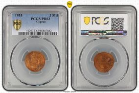 1955 3 Mil PR63