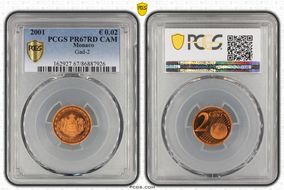 2001 € 0.02 Gad-2 PR67CAM