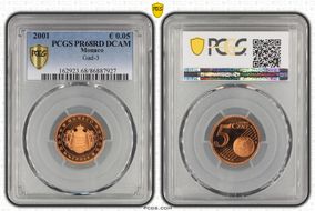 2001 € 0.05 Gad-3 PR68DCAM