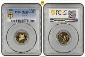 2001 € 0.10 Gad-4 PR68DCAM