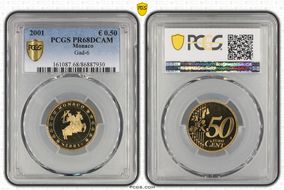 2001 € 0.50 Gad-6 PR68DCAM