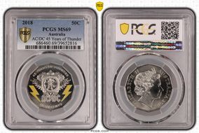 2018 50C AC/DC 45 Years of Thunder MS69