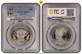2018 50C AC/DC 45 Years of Thunder MS69