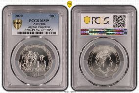 2020 50C Afghan Cameleers MS69