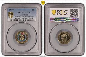 2020 $2 Women's T20 World Cup Colorized MS68