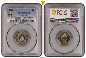 2020 $2 Women's T20 World Cup Colorized MS68