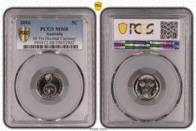 2016 5C 50 Yrs Decimal Currency MS68