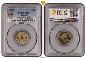 2015 $2 Remembrance Day Colorized In Flanders Fields MS64