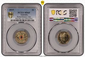 2015 $2 Remembrance Day Colorized In Flanders Fields MS65