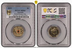 2015 $2 Remembrance-Flanders Fields Colorized MS64