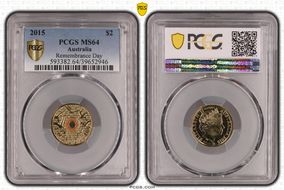 2015 $2 Remembrance Day Colorized In Flanders Fields MS64