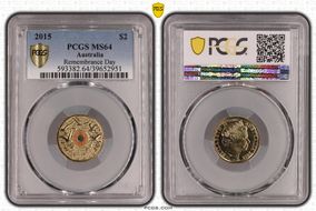 2015 $2 Remembrance Day Colorized In Flanders Fields MS64