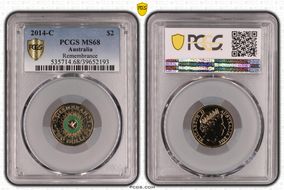 2014-C $2 Remembrance Colorized MS68