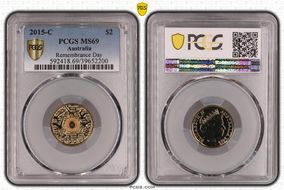 2015-C $2 Remembrance Day In Flanders Fields Colorized MS69