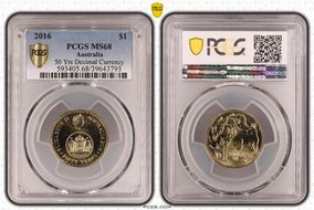 2016 $1 50 Yrs Decimal Currency MS68