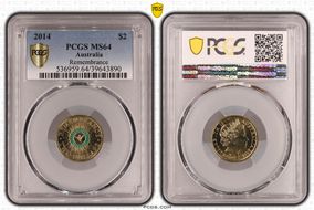 2014 $2 Remembrance - Colorized MS64