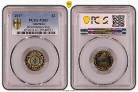 2017 $2 Remembrance Day Colorized MS67