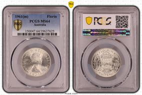 1961(m) Florin MS64