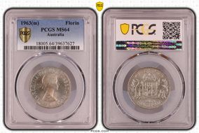 1963(m) Florin MS64