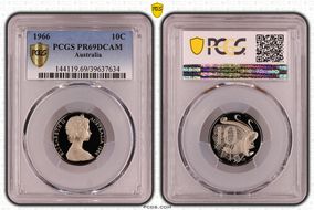 1966 10C PR69DCAM
