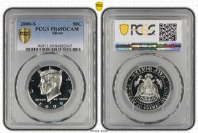 2000-S 50C Silver PR69DCAM