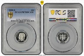2000-S 10C PR70DCAM