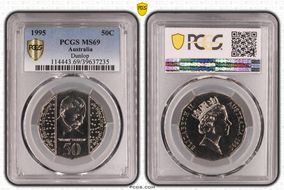 1995 50C Dunlop MS69