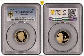 2018 $2 30th Anniversary Designed by Ian Rank-Broadley Effigy PR70DCAM