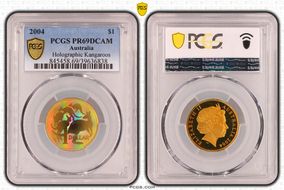 2004 $1 Holographic Kangaroos PR69DCAM
