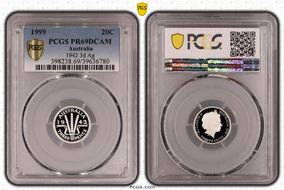 1999 20C 1942 3d Ag PR69DCAM