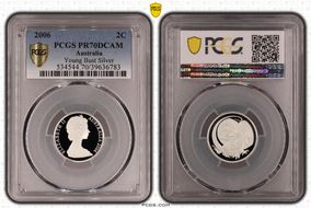 2006 2C Young Bust Ag PR70DCAM