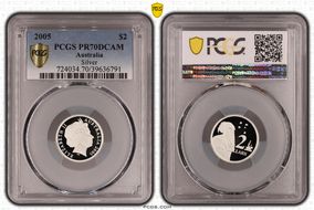 2005 $2 Silver PR70DCAM