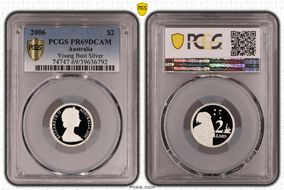 2006 $2 Young Bust Silver PR69DCAM
