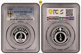 2003 $1 Port Phillip Pattern PR70DCAM