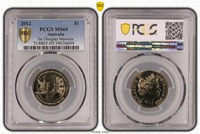 2012 $1 Sir Douglas Mawson MS69