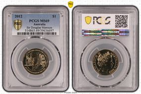 2012 $1 Sir Douglas Mawson MS69