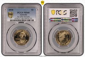 2018 $1 Sir John Monash MS68