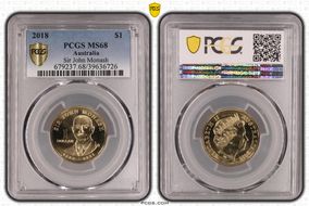 2018 $1 Sir John Monash MS68
