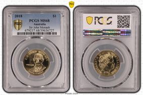 2018 $1 Sir John Monash MS68
