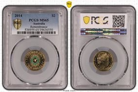 2014 $2 Remembrance - Colorized MS65