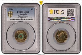 2014 $2 Remembrance - Colorized MS64