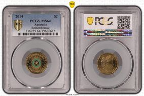 2014 $2 Remembrance - Colorized MS64