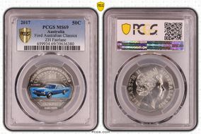 2017 50C Ford Australian Classics ZH Fairlane Colorized MS69