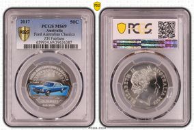 2017 50C Ford Australian Classics ZH Fairlane Colorized MS69